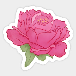 Peony Sticker